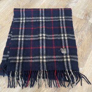 Wool/Angora Plaid Scarf(Unisex)